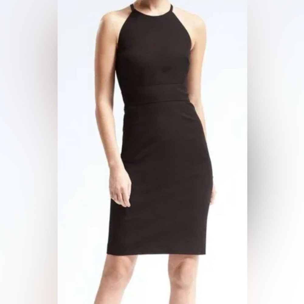 Banana Republic Sheath Black Dress